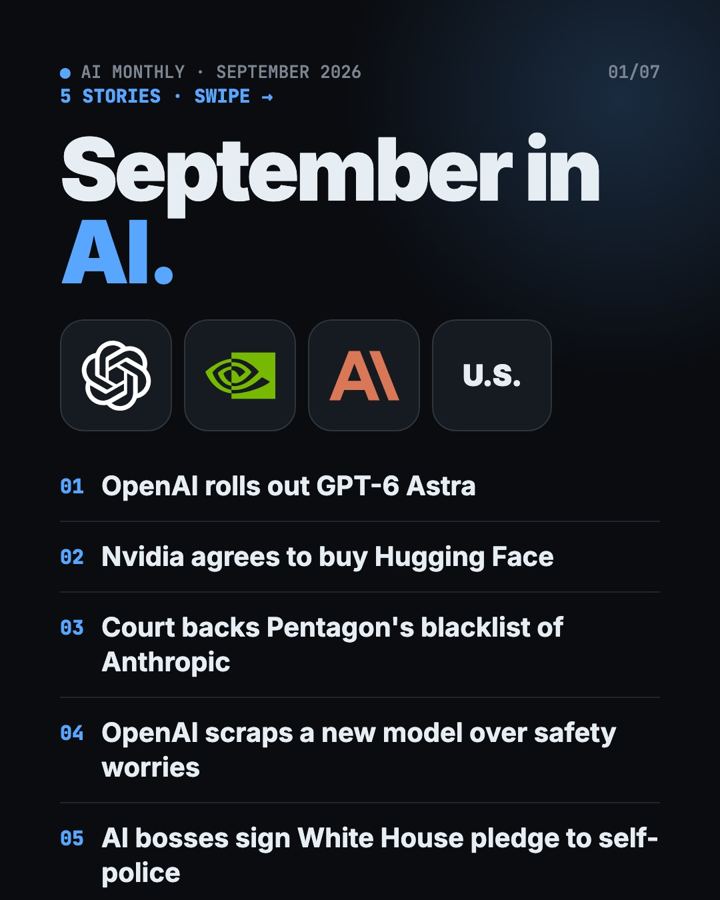 AI News September 2026: The 5 Biggest Stories