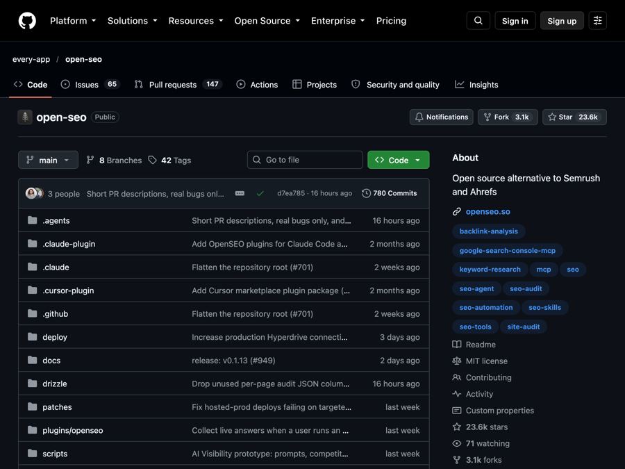 OpenSEO: Free Semrush Alternative, Open Source (2026)