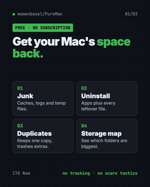 First infographic from the PureMac guide