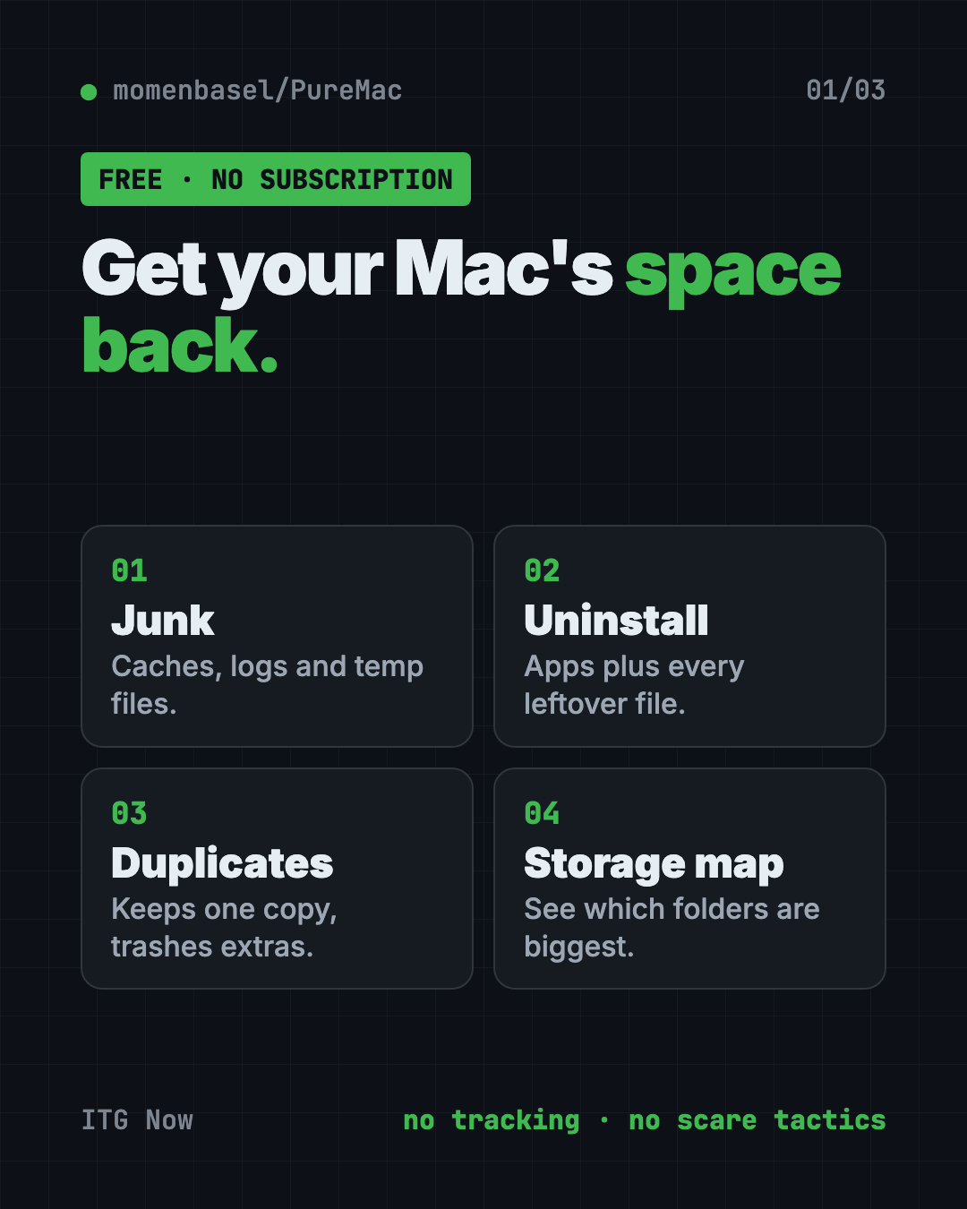 PureMac free CleanMyMac alternative: clean junk, uninstall apps fully, find duplicates, check your Mac's safety settings