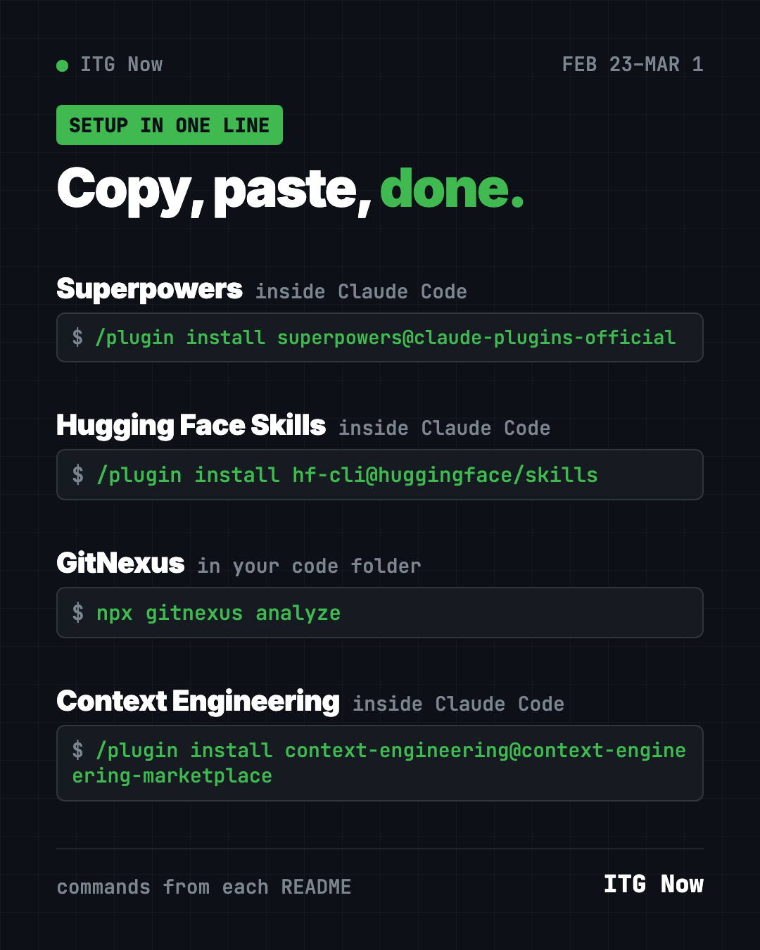 Copy, paste, done: install commands for the fastest-growing GitHub repos of late February 2026, mostly typed inside Claude Code